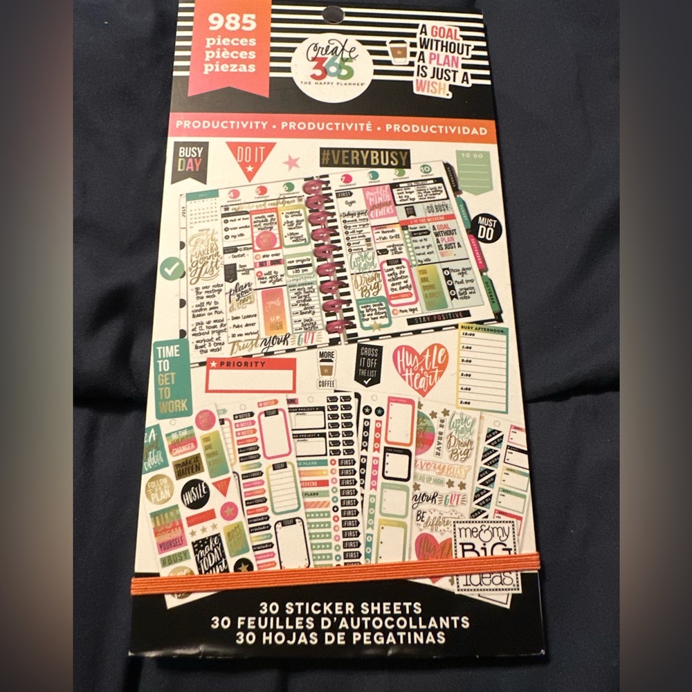 Happy planner stickers productivity new
